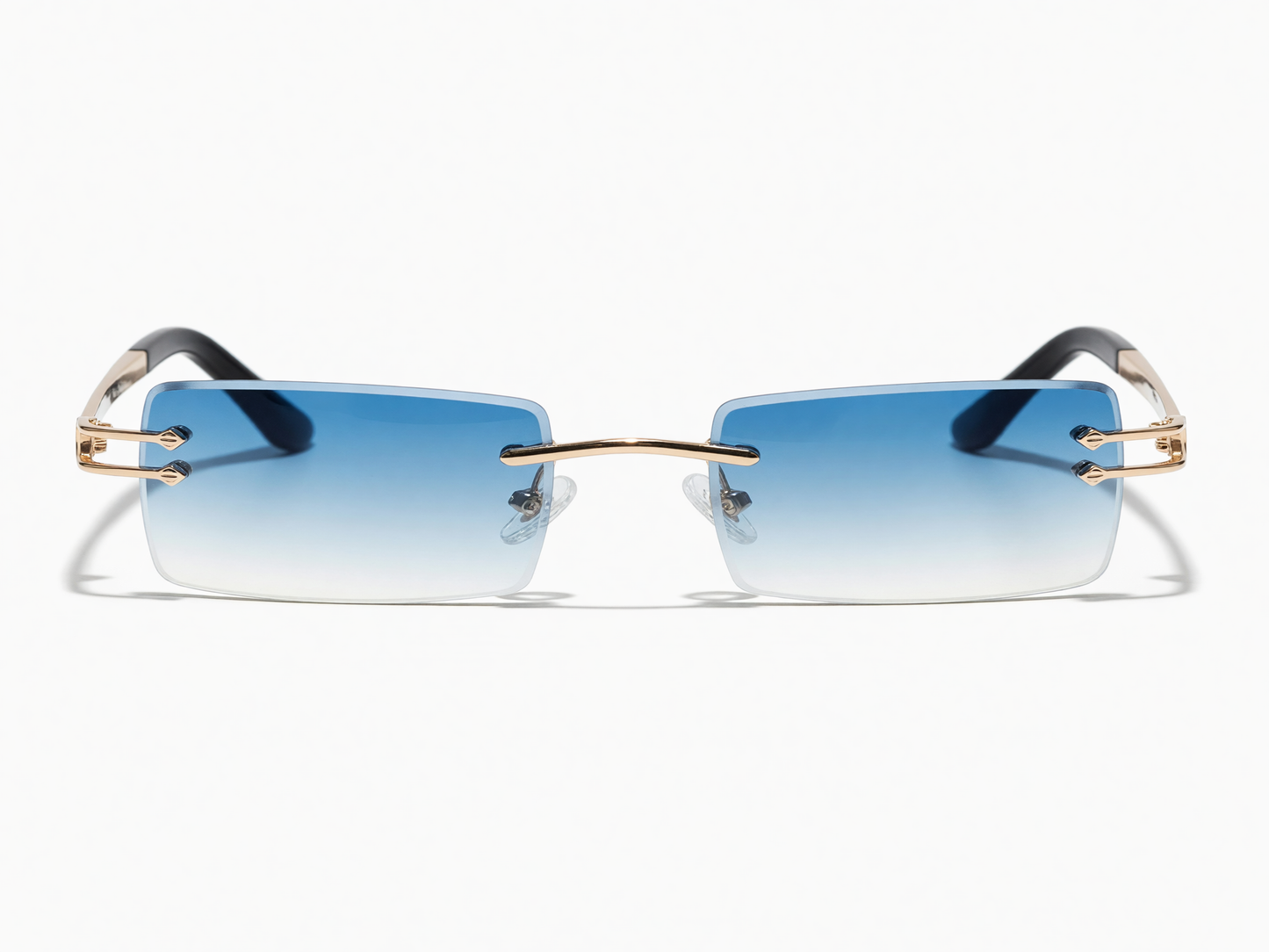 RIMLESS SQUARE [GOLD BLUE]
