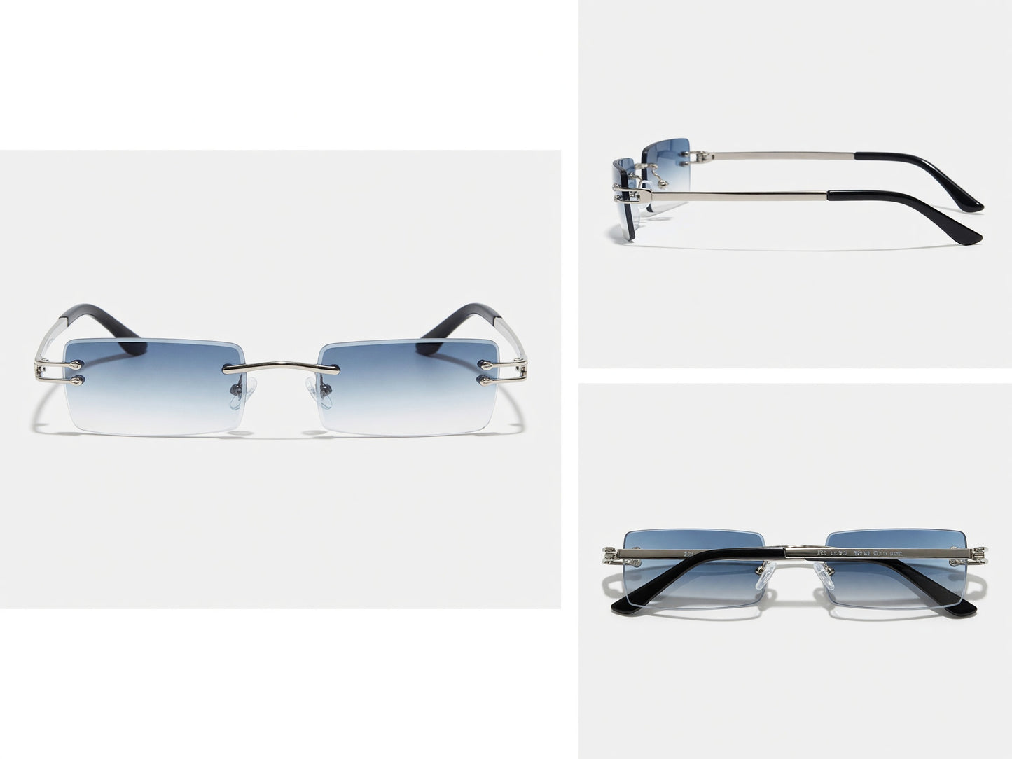 RIMLESS SQUARE [SILVER MIDNIGHT BLUE]