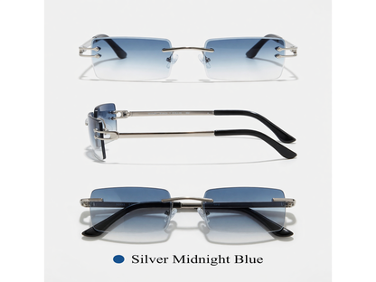 RIMLESS SQUARE [SILVER BLUE]