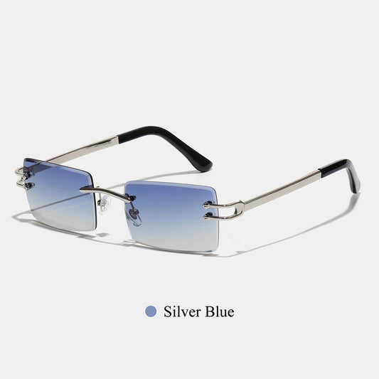 RIMLESS SQUARE [SILVER BLUE]