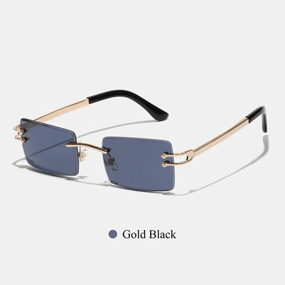 RIMLESS SQUARE [GOLD BLACK]