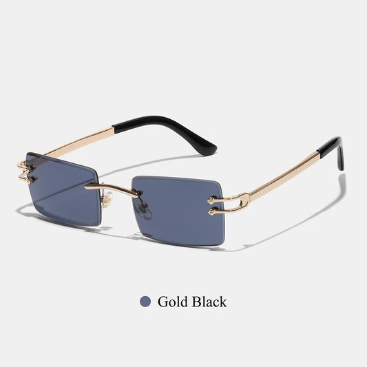 RIMLESS SQUARE [GOLD BLACK]