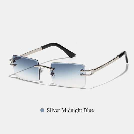 RIMLESS SQUARE [SILVER MIDNIGHT BLUE]